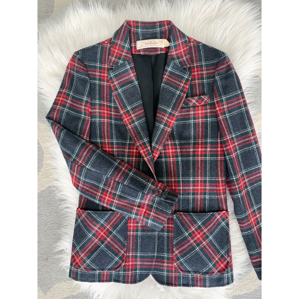 Vintage Pendleton Plaid Blazer